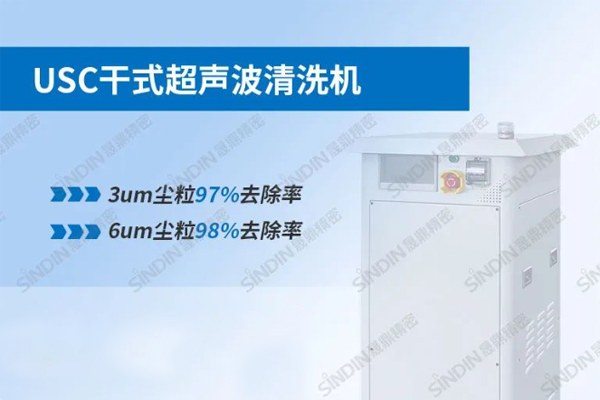 The application of USC dry ultrasonic dust removal in the screen printing process of mobile phone glass cover