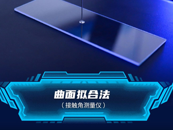 Water droplet angle measuring instrument for measuring curved materials