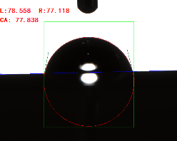 接觸角測(cè)量角度 