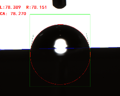 接觸角測(cè)量角度 