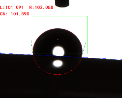 接觸角測(cè)量角度 