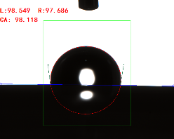 接觸角測(cè)量角度 